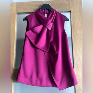 Burgundy sleeveless top